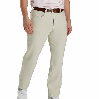 Men's Footjoy Golf 5 Pocket Pants Beige NZ-464609